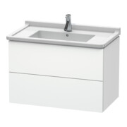 Duravit Meuble sous-lavabo L-Cube 82x46,9 cm, blanc mat, 2 tiroirs, suspendu