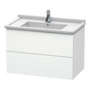 Duravit Meuble sous-lavabo L-Cube 82x46,9 cm, blanc mat, 2 tiroirs, suspendu-1
