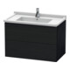 Duravit Meuble sous lavabo L-Cube 82x46,9 cm, blanc œuf, 2 tiroirs, suspendu-1