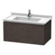 Duravit Meuble sous-lavabo L-Cube 82x46,9 cm, chêne foncé, 1 tiroir, suspendu-1