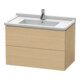 Duravit Meuble sous lavabo L-Cube 82x46,9 cm, chêne œuf, 2 tiroirs, suspendu-1