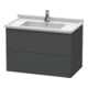 Duravit Meuble sous-lavabo L-Cube 82x46,9 cm, graph ma, 2 tiroirs, suspendu-1