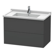 Duravit Meuble sous-lavabo L-Cube 82x46,9 cm, graph ma, 2 tiroirs, suspendu