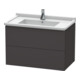 Duravit Meuble sous lavabo L-Cube 82x46,9 cm, graphite mat, 2 tiroirs, suspendu-1
