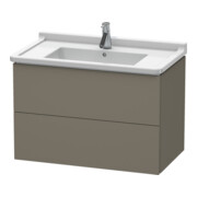 Duravit Meuble sous lavabo L-Cube 82x46,9 cm, gris mat, 2 tiroirs, suspendu-1