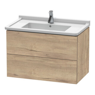 Duravit Meuble sous-lavabo L-Cube 82x46,9 cm, marbre œuf, 2 tiroirs, suspendu