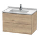 Duravit Meuble sous-lavabo L-Cube 82x46,9 cm, marbre œuf, 2 tiroirs, suspendu-1