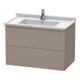 Duravit Meuble sous lavabo L-Cube 82x46,9 cm, mat, 2 tiroirs, suspendu-1