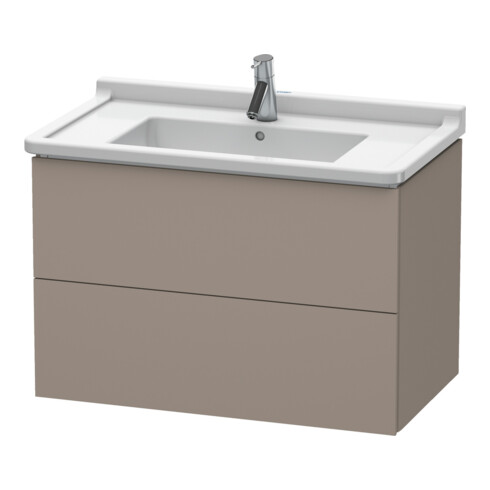 Duravit Meuble sous lavabo L-Cube 82x46,9 cm, mat, 2 tiroirs, suspendu