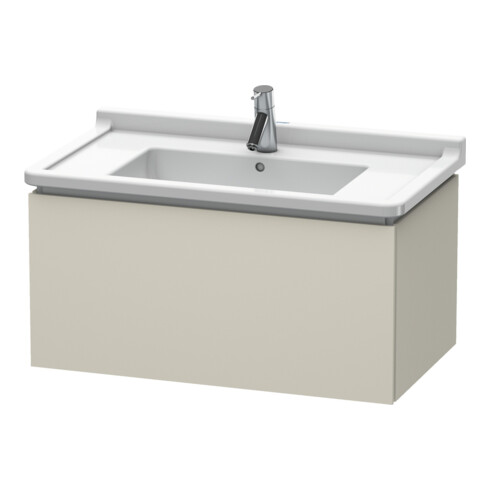 Duravit Meuble sous lavabo L-Cube 82x46,9 cm, tau mat, 1 tiroir, suspendu