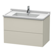 Duravit Meuble sous lavabo L-Cube 82x46,9 cm, tau mat, 2 tiroirs, suspendu