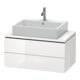Duravit Meuble sous-lavabo L-Cube 82x47,7 cm, blanc œuf, 2 tiroirs-5