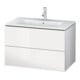 Duravit Meuble sous-lavabo L-Cube 82x48,1 cm, bas. mat, 2 tiroirs, suspendu