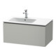 Duravit Meuble sous lavabo L-Cube 82x48,1 cm, béton gris, 1 tiroir, suspendu