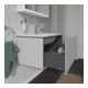Duravit Meuble sous lavabo L-Cube 82x48,1 cm, béton gris, 1 tiroir, suspendu