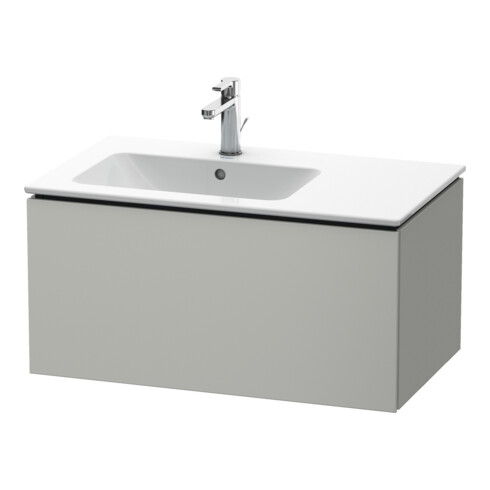 Duravit Meuble sous lavabo L-Cube 82x48,1 cm, béton gris, 1 tiroir, suspendu