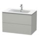 Duravit Meuble sous lavabo L-Cube 82x48,1 cm, béton gris, 2 tiroirs, suspendu-1