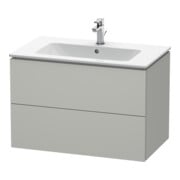 Duravit Meuble sous lavabo L-Cube 82x48,1 cm, béton gris, 2 tiroirs, suspendu