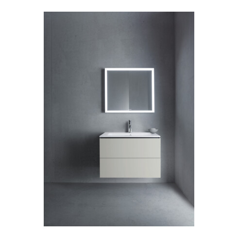 Duravit Meuble sous lavabo L-Cube 82x48,1 cm, béton gris, 2 tiroirs, suspendu