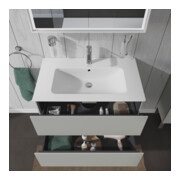 Duravit Meuble sous lavabo L-Cube 82x48,1 cm, béton gris, 2 tiroirs, suspendu-5