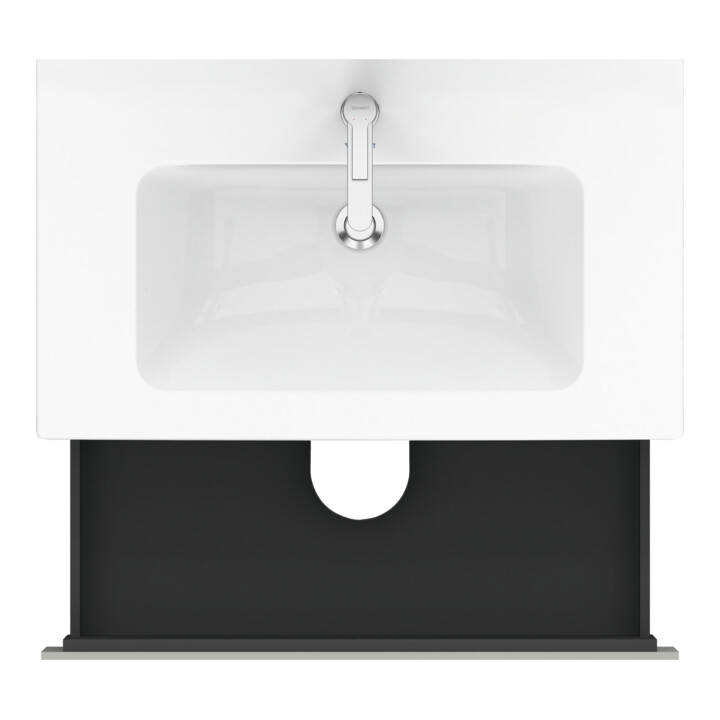 Duravit Meuble sous lavabo L-Cube 82x48,1 cm, béton gris, 2 tiroirs, suspendu