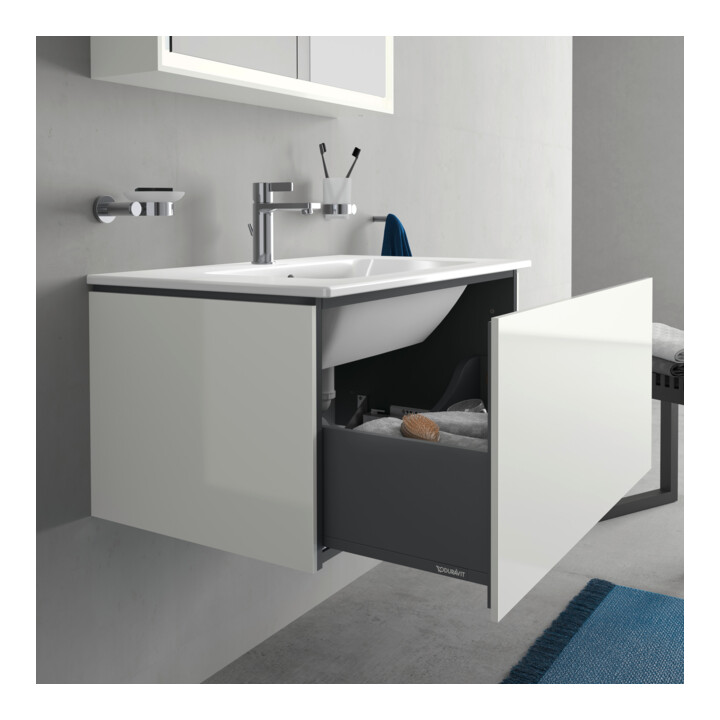 Duravit Meuble sous-lavabo L-Cube 82x48,1 cm, blanc brillant, 1 tiroir, suspendu