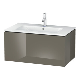 Duravit Meuble sous lavabo L-Cube 82x48,1 cm, blanc brillant, 1 tiroir, suspendu