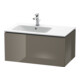 Duravit Meuble sous lavabo L-Cube 82x48,1 cm, blanc brillant, 1 tiroir, suspendu
