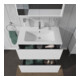 Duravit Meuble sous lavabo L-Cube 82x48,1 cm, blanc brillant, 2 tiroirs, debout-2