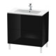 Duravit Meuble sous lavabo L-Cube 82x48,1 cm, blanc brillant, 2 tiroirs, sur pied-1