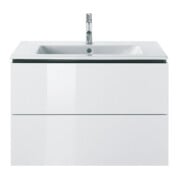 Duravit Meuble sous lavabo L-Cube 82x48,1 cm, blanc brillant, 2 tiroirs, suspendu-5
