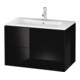 Duravit Meuble sous lavabo L-Cube 82x48,1 cm, blanc brillant, 2 tiroirs, suspendu-1