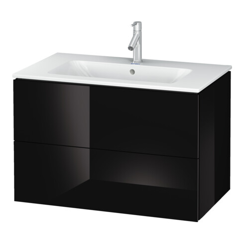 Duravit Meuble sous lavabo L-Cube 82x48,1 cm, blanc brillant, 2 tiroirs, suspendu