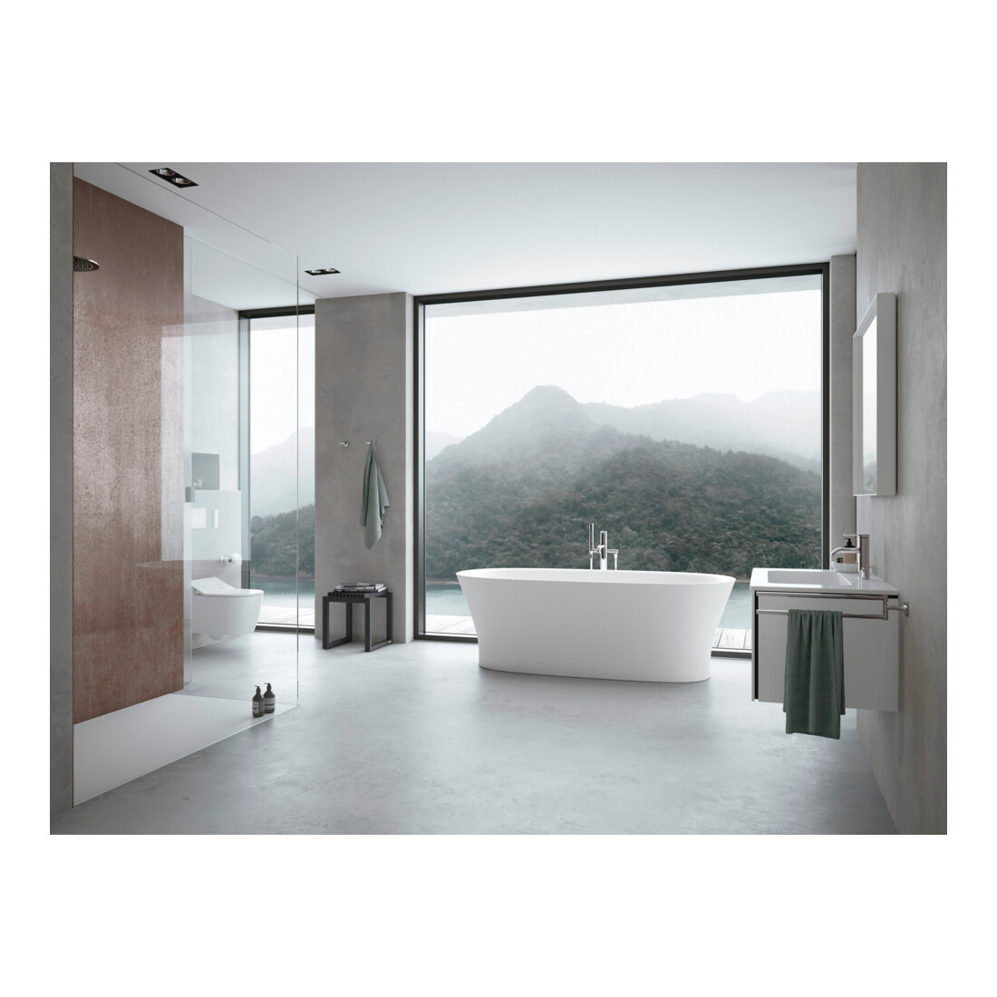 Duravit Meuble sous lavabo L-Cube 82x48,1 cm, blanc mat, 1 tiroir, suspendu
