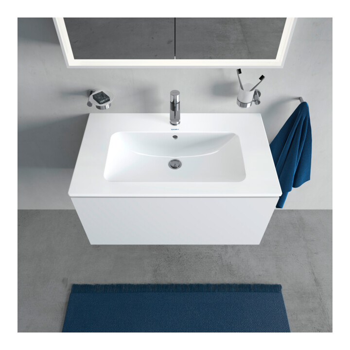 Duravit Meuble sous lavabo L-Cube 82x48,1 cm, blanc mat, 1 tiroir, suspendu