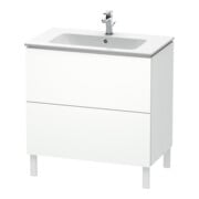 Duravit Meuble sous lavabo L-Cube 82x48,1 cm, blanc mat, 2 tiroirs, debout