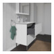 Duravit Meuble sous lavabo L-Cube 82x48,1 cm, blanc mat, 2 tiroirs, debout