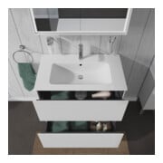 Duravit Meuble sous lavabo L-Cube 82x48,1 cm, blanc mat, 2 tiroirs, debout-5