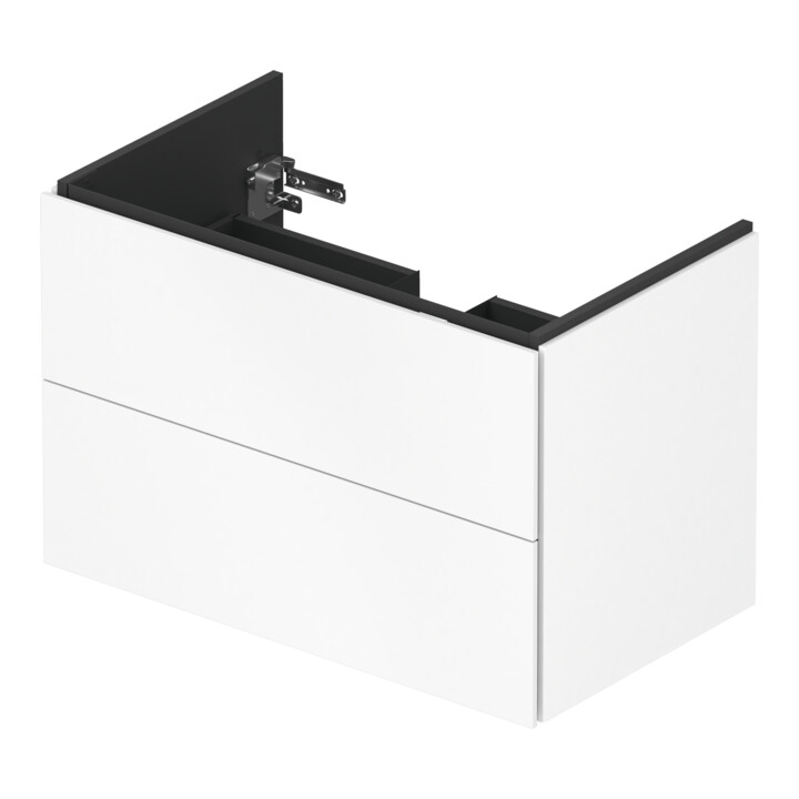 Duravit Meuble sous lavabo L-Cube 82x48,1 cm, blanc mat, 2 tiroirs, suspendu