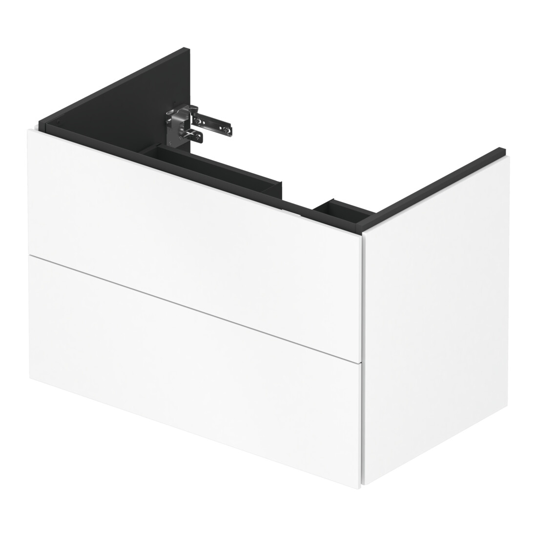 Duravit Meuble sous lavabo L-Cube 82x48,1 cm, blanc mat, 2 tiroirs, suspendu