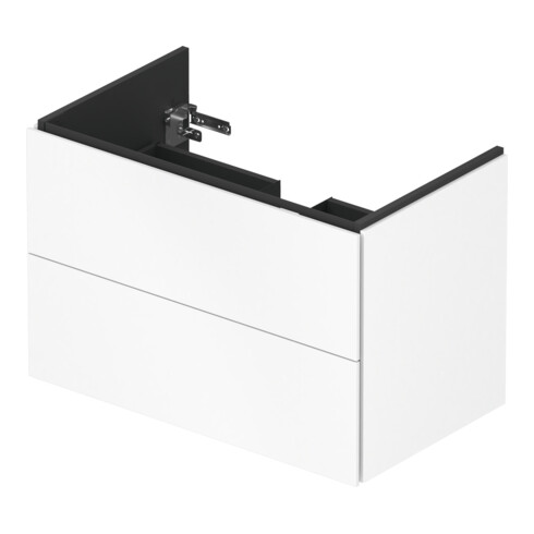 Duravit Meuble sous lavabo L-Cube 82x48,1 cm, blanc mat, 2 tiroirs, suspendu