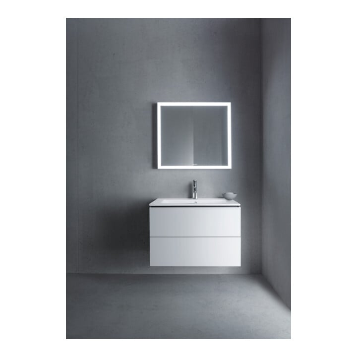 Duravit Meuble sous lavabo L-Cube 82x48,1 cm, blanc mat, 2 tiroirs, suspendu
