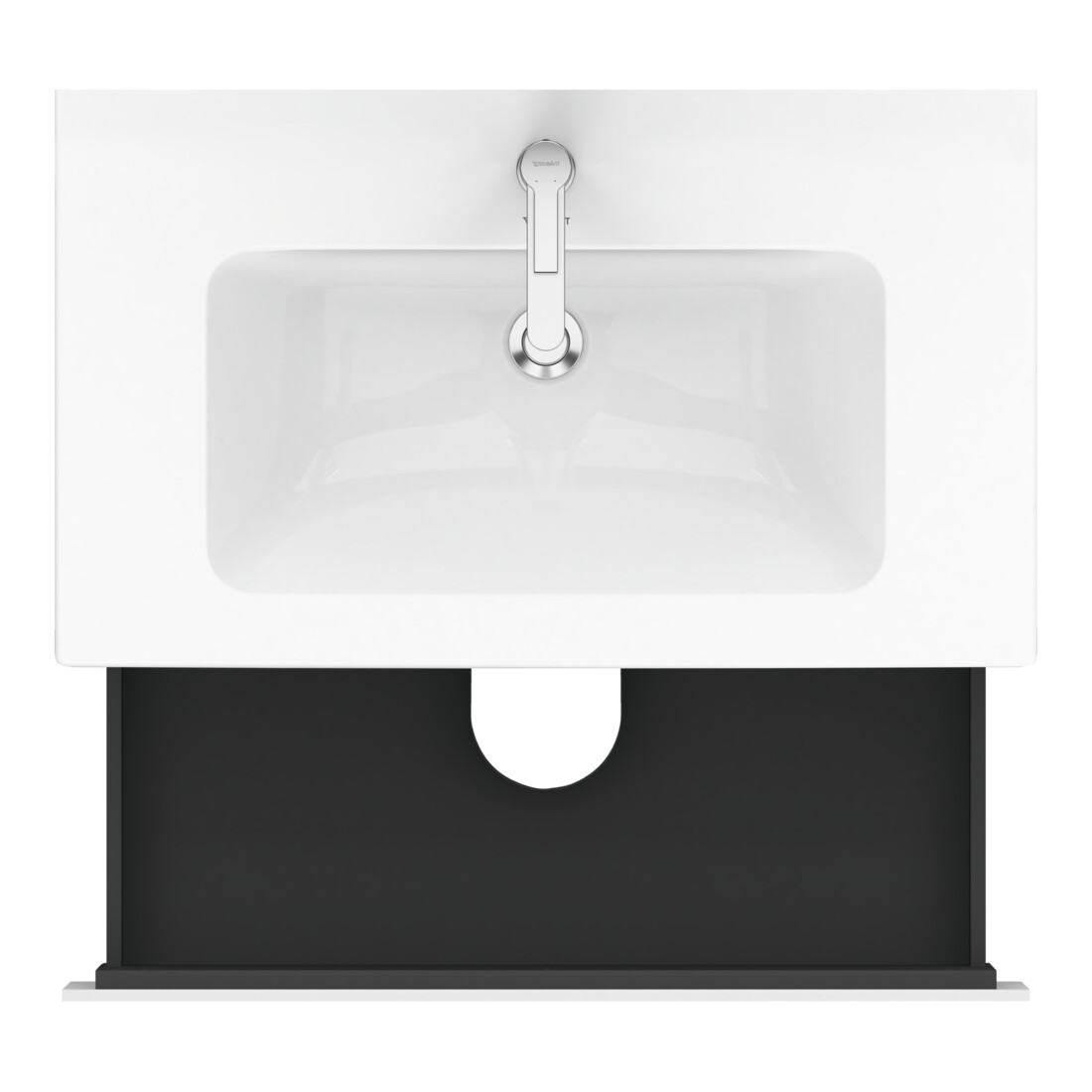 Duravit Meuble sous lavabo L-Cube 82x48,1 cm, blanc mat, 2 tiroirs, suspendu