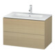 Duravit Meuble sous lavabo L-Cube 82x48,1 cm, blanc mat, 2 tiroirs, suspendu-1