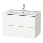 Duravit Meuble sous-lavabo L-Cube 82x48,1 cm, blanc mat, 2 tiroirs, suspendu