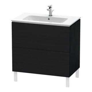 Duravit Meuble sous-lavabo L-Cube 82x48,1 cm, blanc œuf, 2 tiroirs, debout