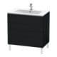 Duravit Meuble sous-lavabo L-Cube 82x48,1 cm, blanc œuf, 2 tiroirs, debout-1