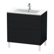 Duravit Meuble sous-lavabo L-Cube 82x48,1 cm, blanc œuf, 2 tiroirs, debout