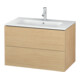 Duravit Meuble sous lavabo L-Cube 82x48,1 cm, blanc œuf, 2 tiroirs, suspendu-1