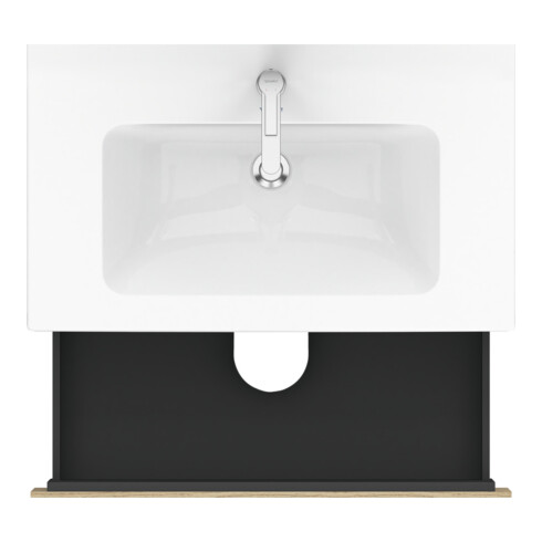 Duravit Meuble sous lavabo L-Cube 82x48,1 cm, blanc œuf, 2 tiroirs, suspendu